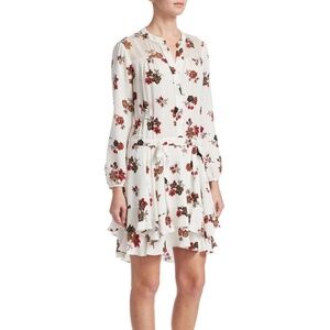 A.L.C. Rori Floral Silk Drop Waist Dress